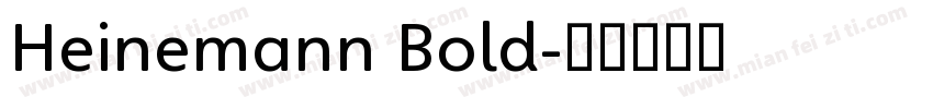 Heinemann Bold字体转换